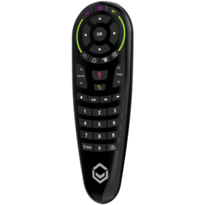 DroiX G30 Air-Mouse Remote with Gyroscope and Google Assistant - Front View at angle