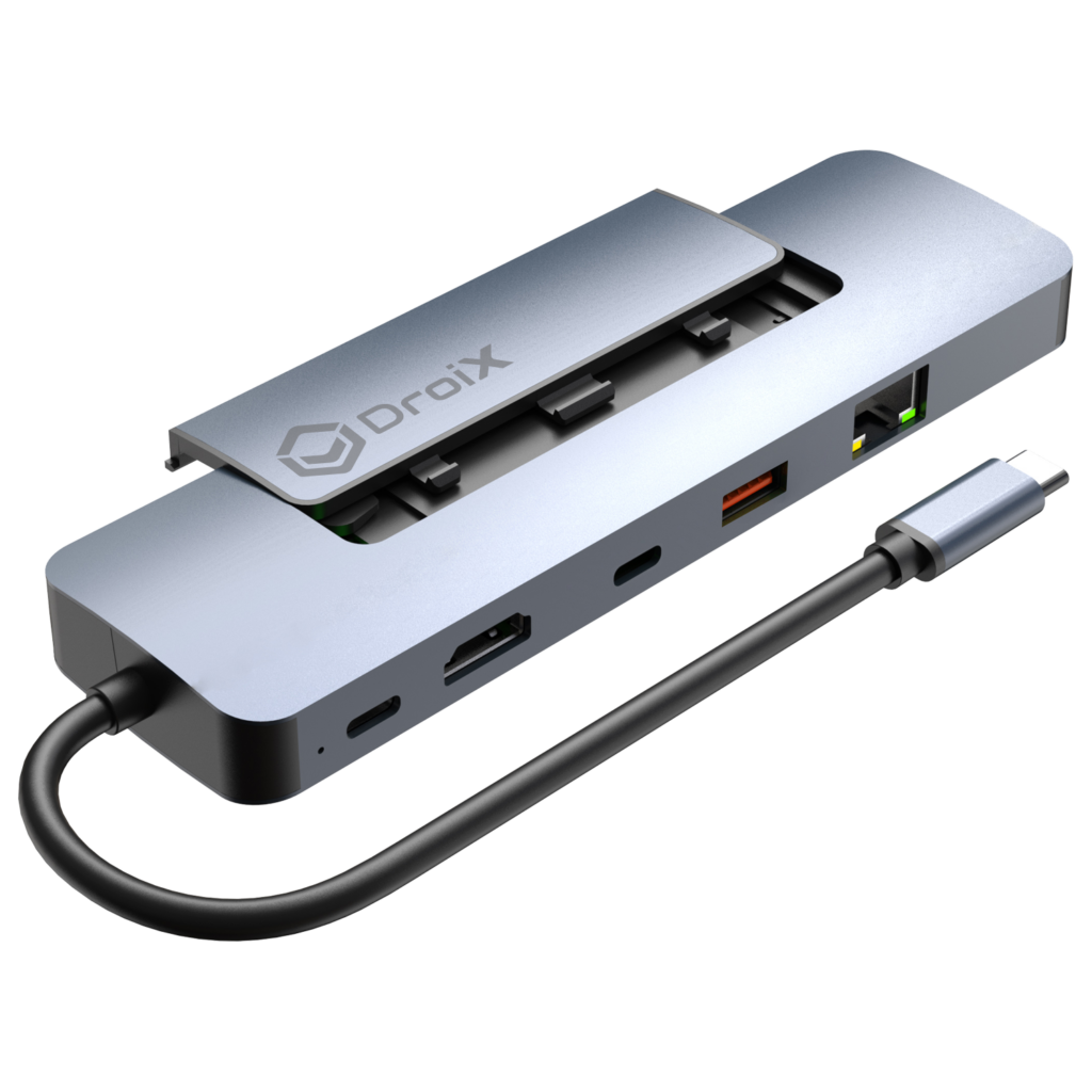 DroiX NH8 USB Hub with NVMe Render